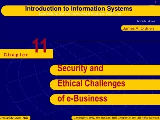 Security and Ethical Challenges of e-Business