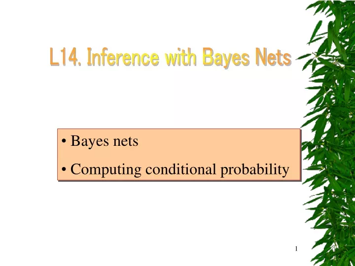 l14 inference with bayes nets