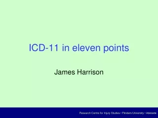 ICD-11 in eleven points