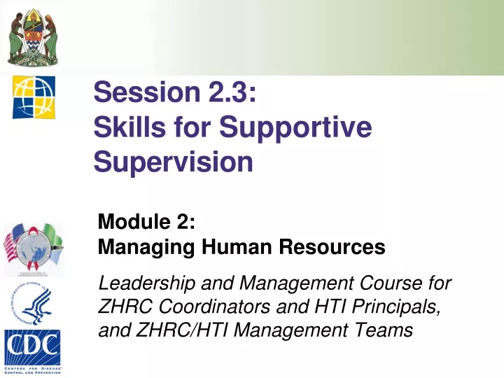 session 2 3 skills for supportive supervision