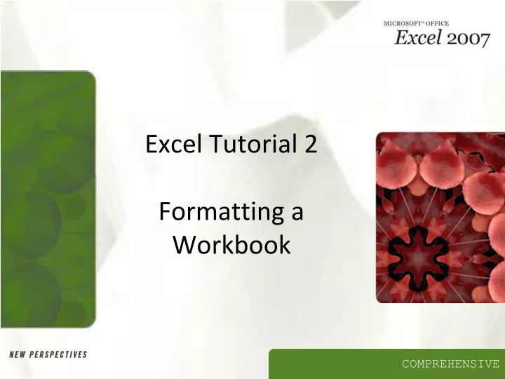 excel tutorial 2 formatting a workbook