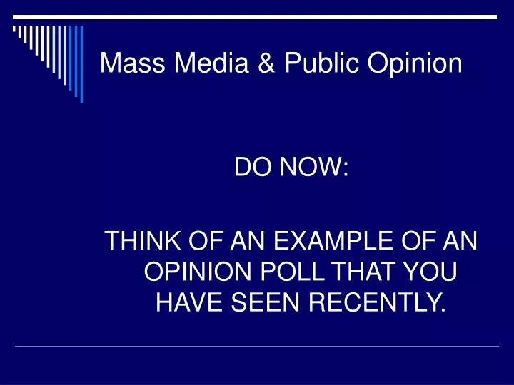 mass media public opinion