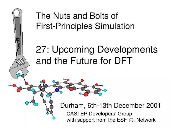 the nuts and bolts of first principles simulation