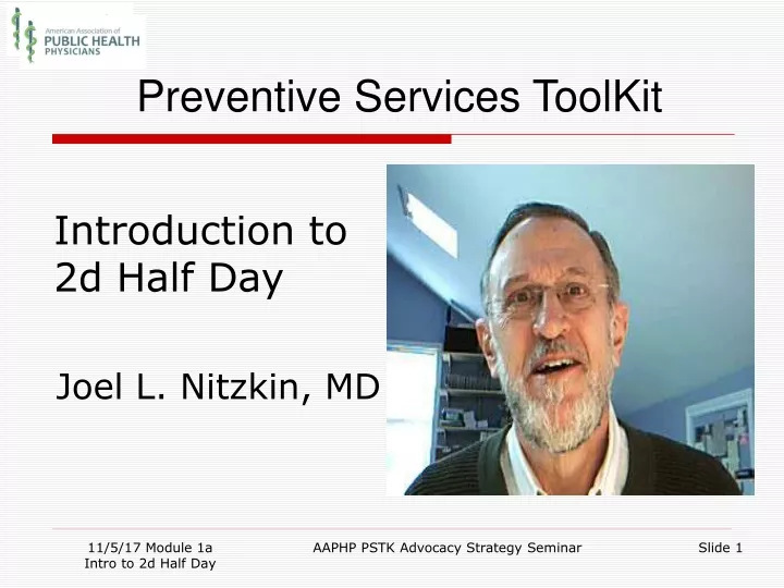 introduction to 2d half day joel l nitzkin md