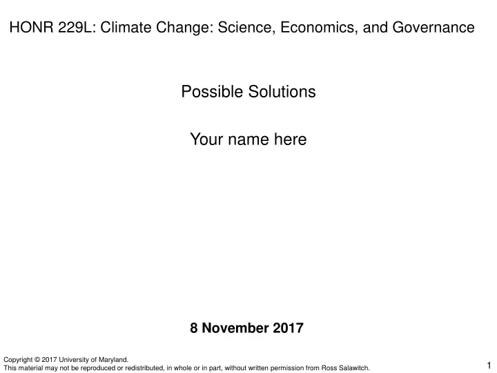 honr 229l climate change science economics and governance