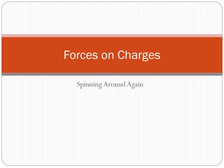 forces on charges