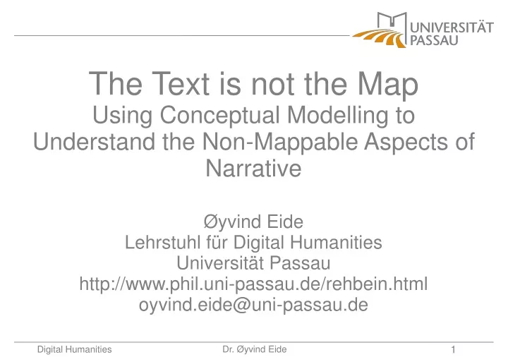 the text is not the map using conceptual