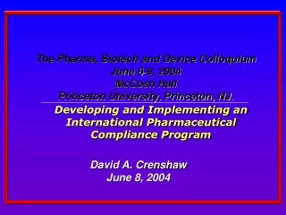 David A. Crenshaw June 8, 2004
