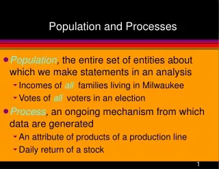 Population and Processes
