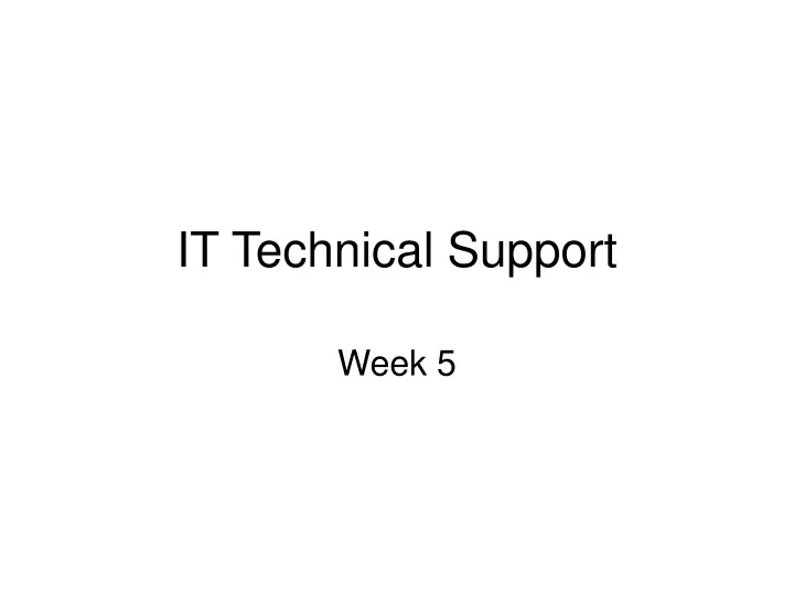 it technical support