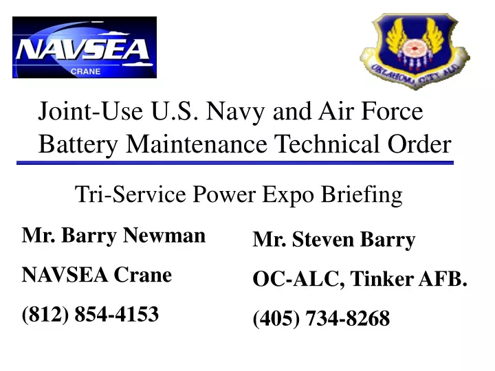 joint use u s navy and air force battery