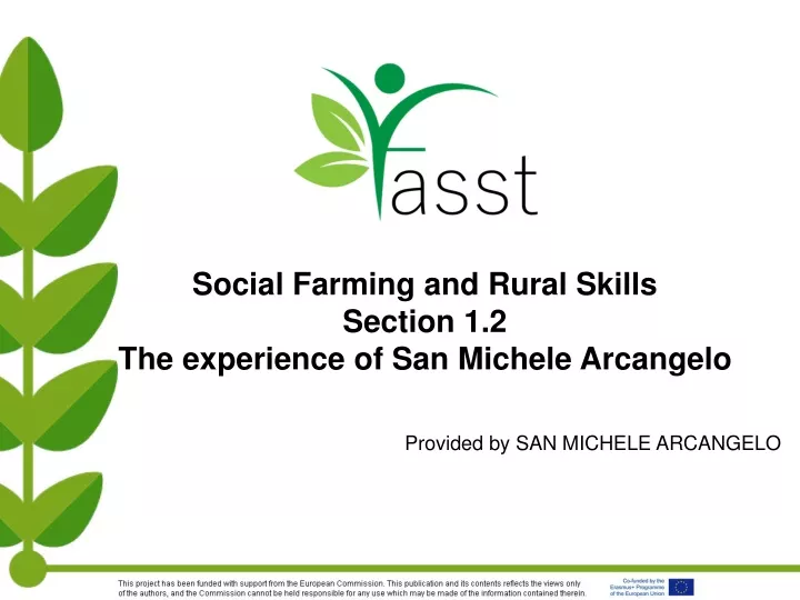 social farming and rural skills section