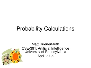 Probability Calculations