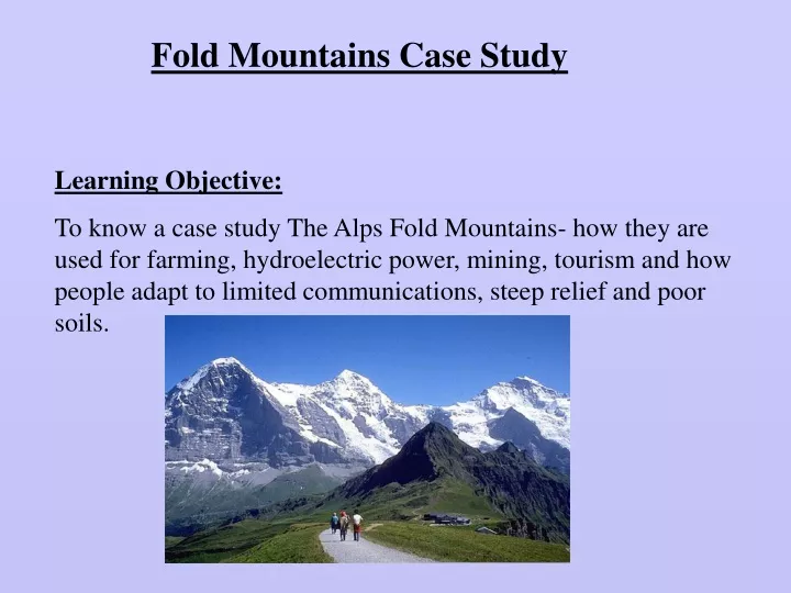 fold mountains case study