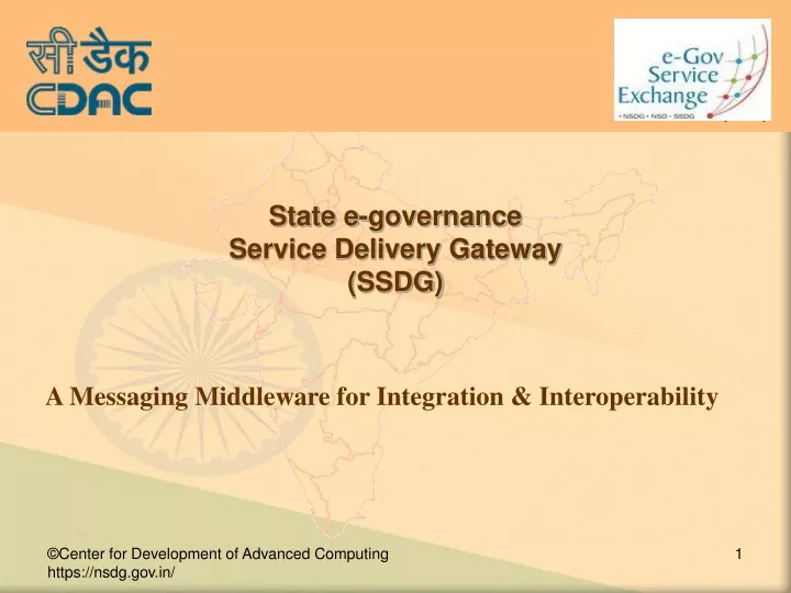 state e governance service delivery gateway ssdg