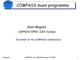 COMPASS muon programme
