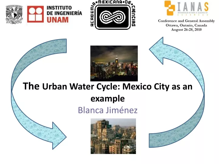 the urb an water cycle mexico city as an example blanca jim nez