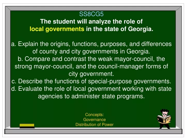concepts governance distribution of power