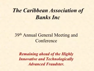 The Caribbean Association of Banks Inc
