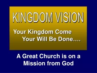 KINGDOM VISION