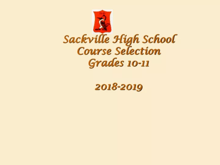sackville high school course selection grades 10 11 2018 2019