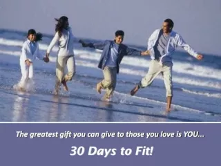 30 DAYS to a Healthier YOU!