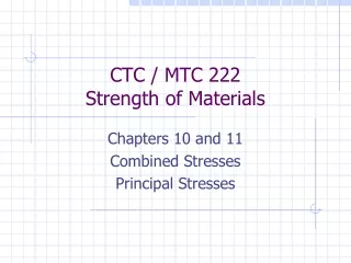 CTC / MTC 222 Strength of Materials