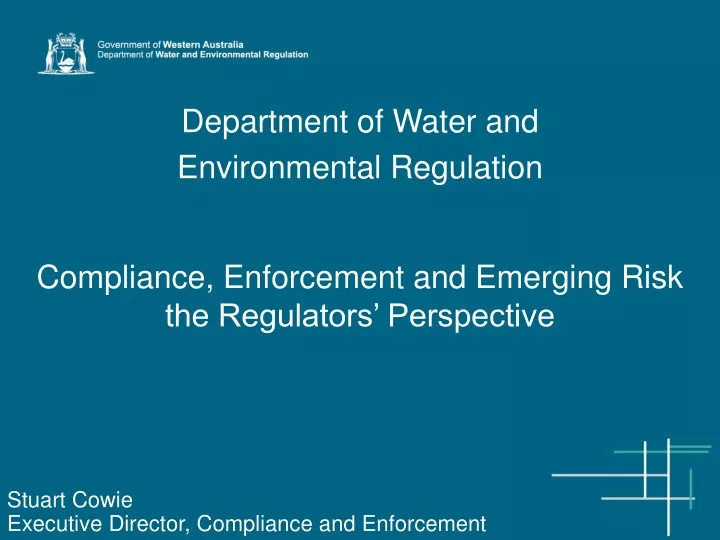 department of water and environmental regulation