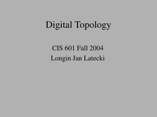 Digital Topology