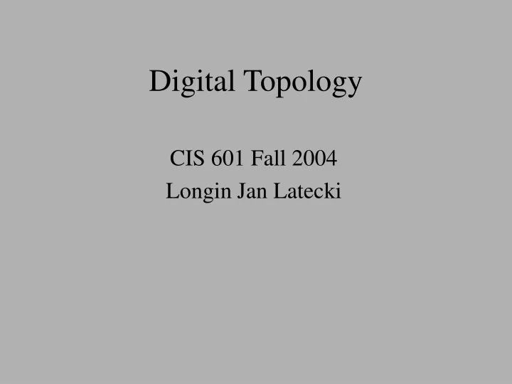 digital topology