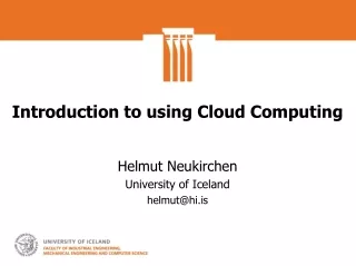 Introduction to using Cloud Computing