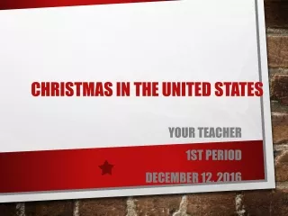 Christmas in The United States