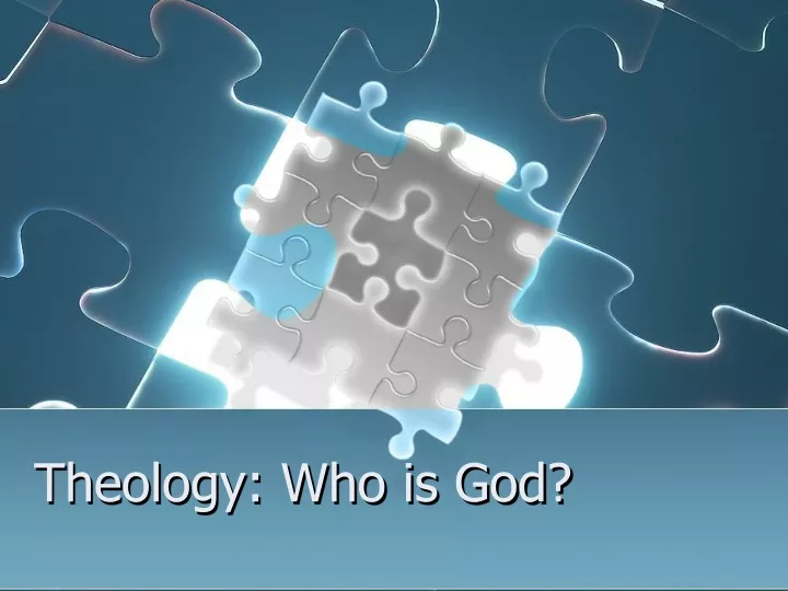 theology who is god