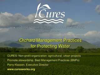 Orchard  Management Practices  for Protecting Water