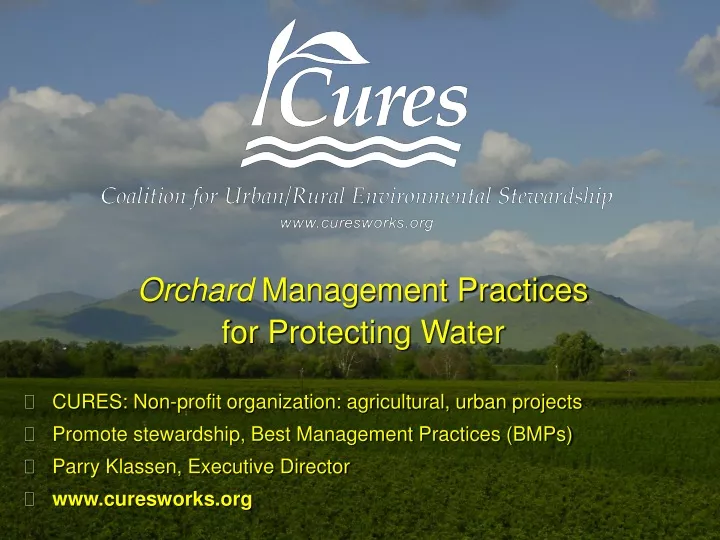 orchard management practices for protecting water