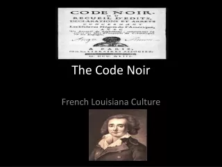 The Code Noir
