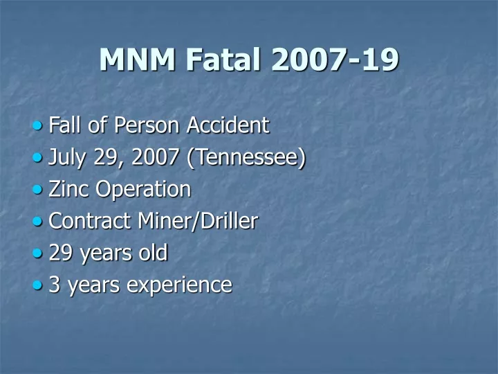 mnm fatal 2007 19