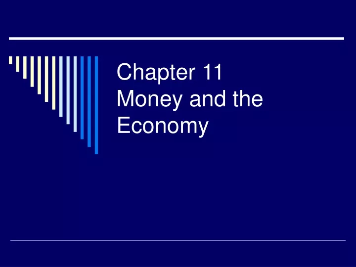 chapter 11 money and the economy