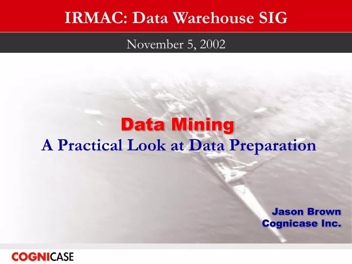 irmac data warehouse sig
