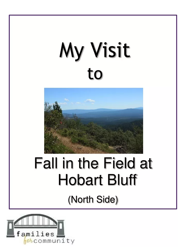 fall in the field at hobart bluff north side