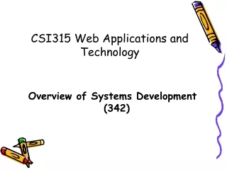 CSI315 Web Applications and Technology