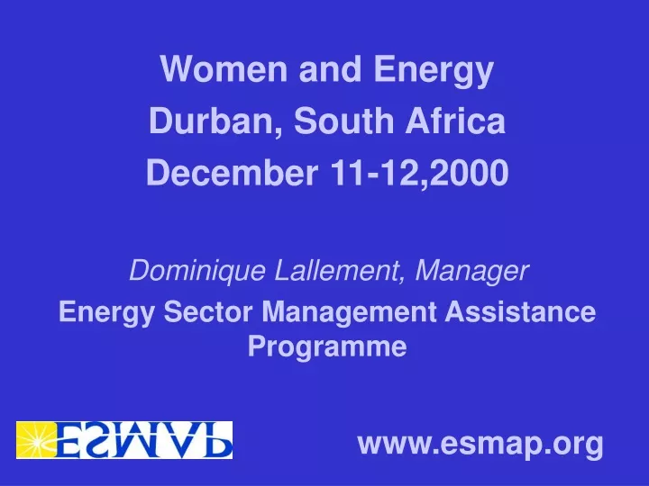 women and energy durban south africa december