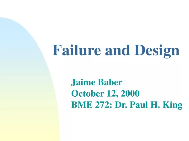 failure and design