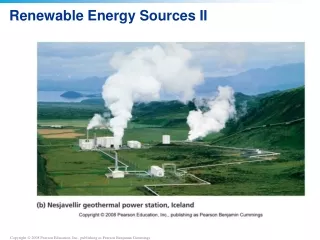 Renewable Energy Sources II