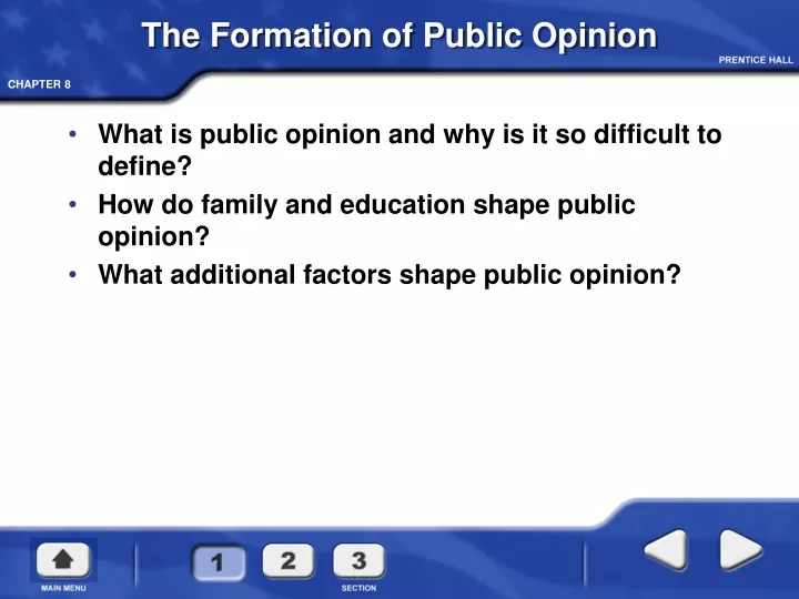 the formation of public opinion