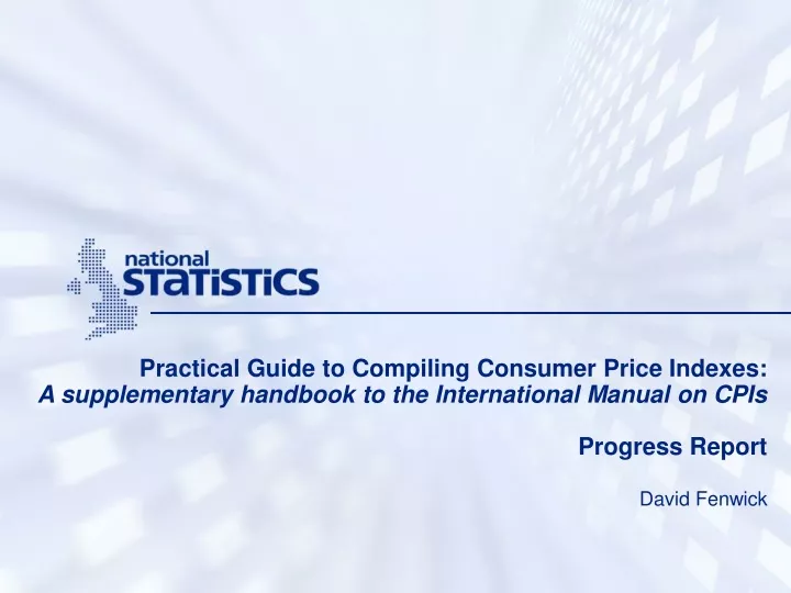 practical guide to compiling consumer price