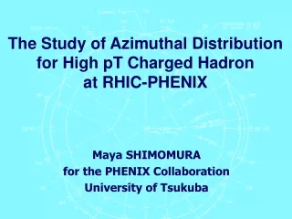 The Study of Azimuthal Distribution for High pT Charged Hadron  at RHIC-PHENIX