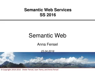Semantic Web Services SS 2016