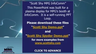 “Scott Shy MPG InfoComm”