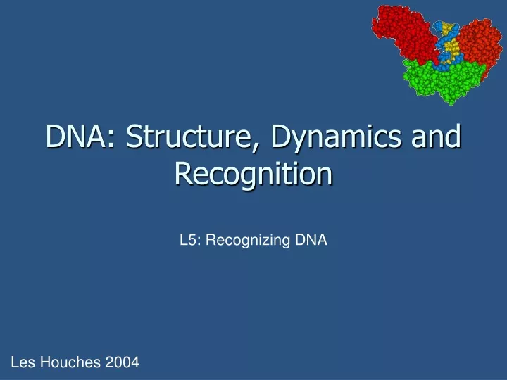 dna structure dynamics and recognition